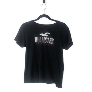 Hollister California Embroidered T-Shirt • Black • Size M / Medium